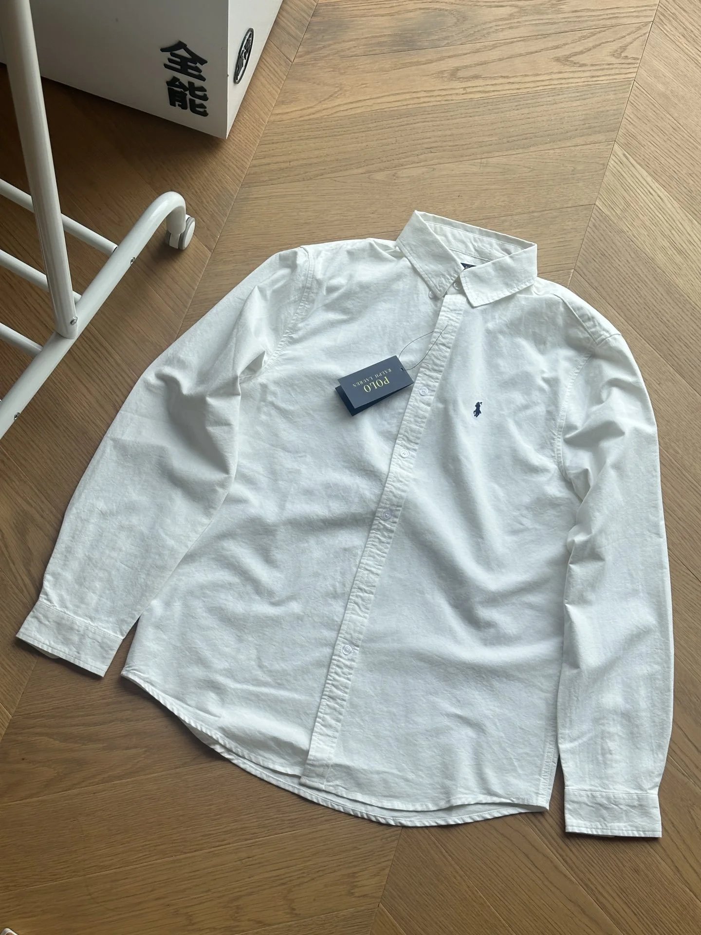 Logo Embroidery Casual Dress Shirt photo 3