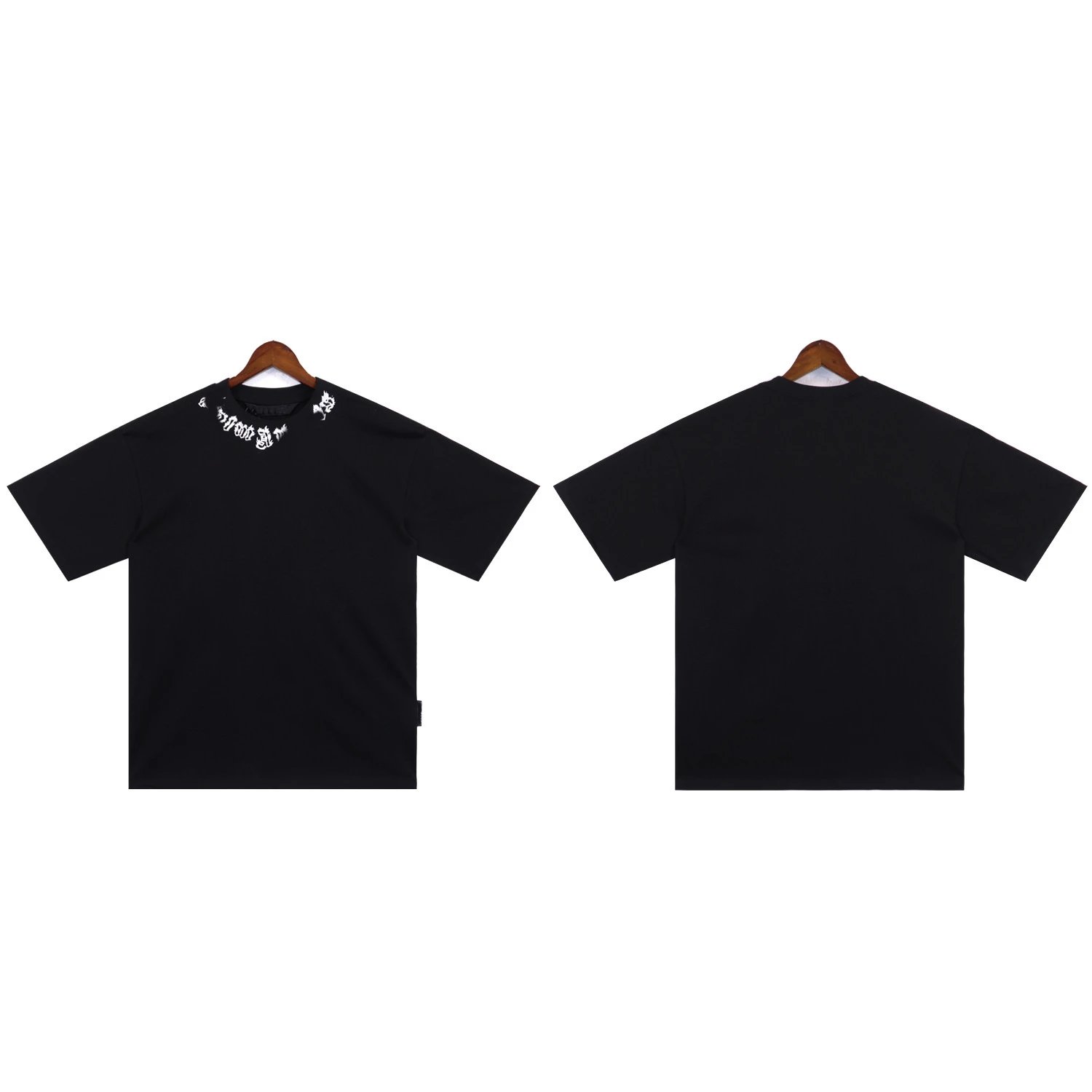 Letter Collar Print T-Shirt photo 2