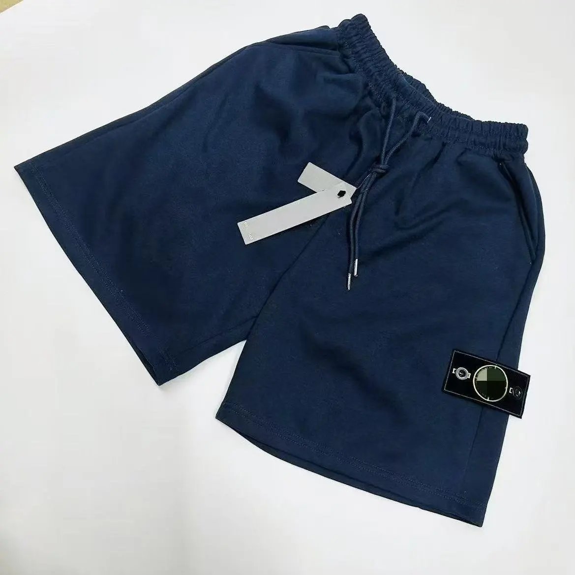 Badge Drawstring Shorts Unisex Cotton photo 4
