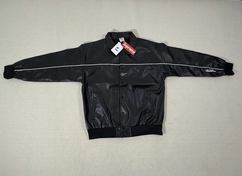 Collaboration PU Leather Jacket Vintage photo 5