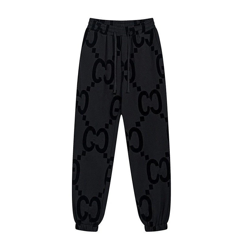 Gucci GG Monogram Black Sweatpants - 7