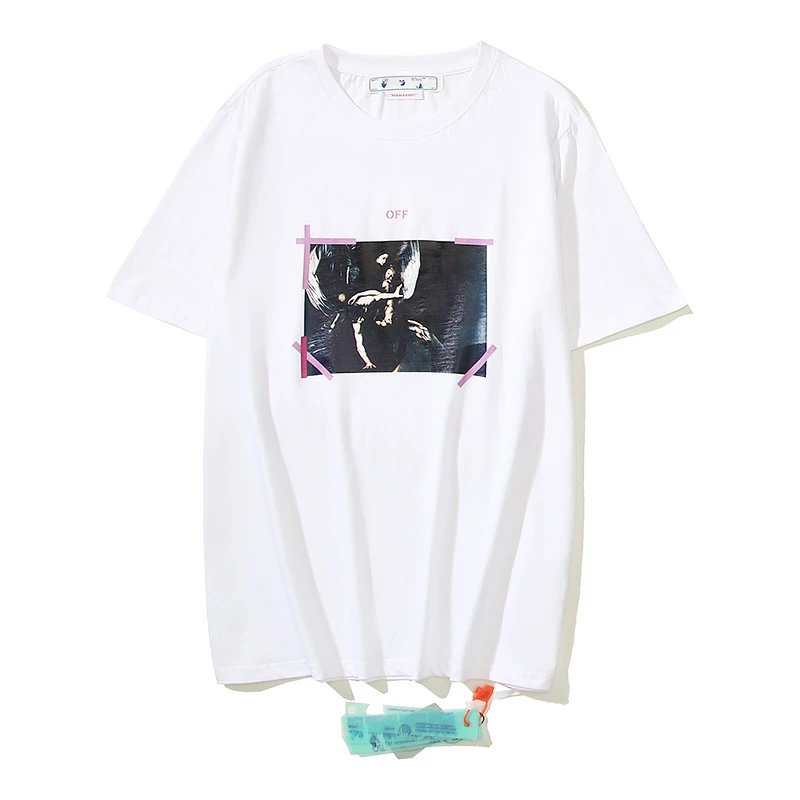 Summer Cotton T-Shirt Unisex Print Short Sleeve photo 7