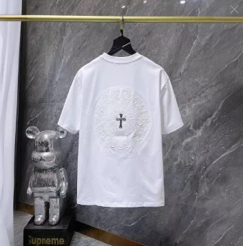 Metal Cross Appliqué T-Shirt photo 2