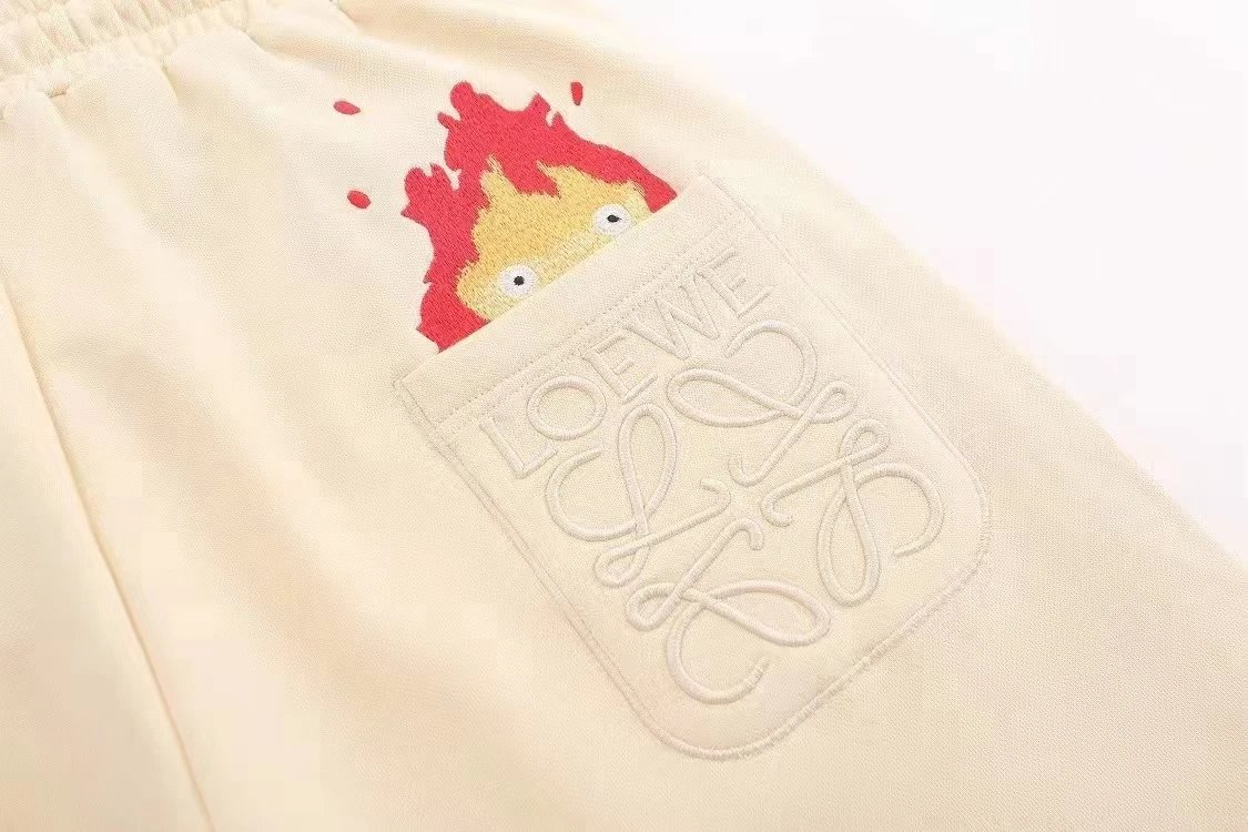 Pocket Flame Embroidered Shorts photo 7