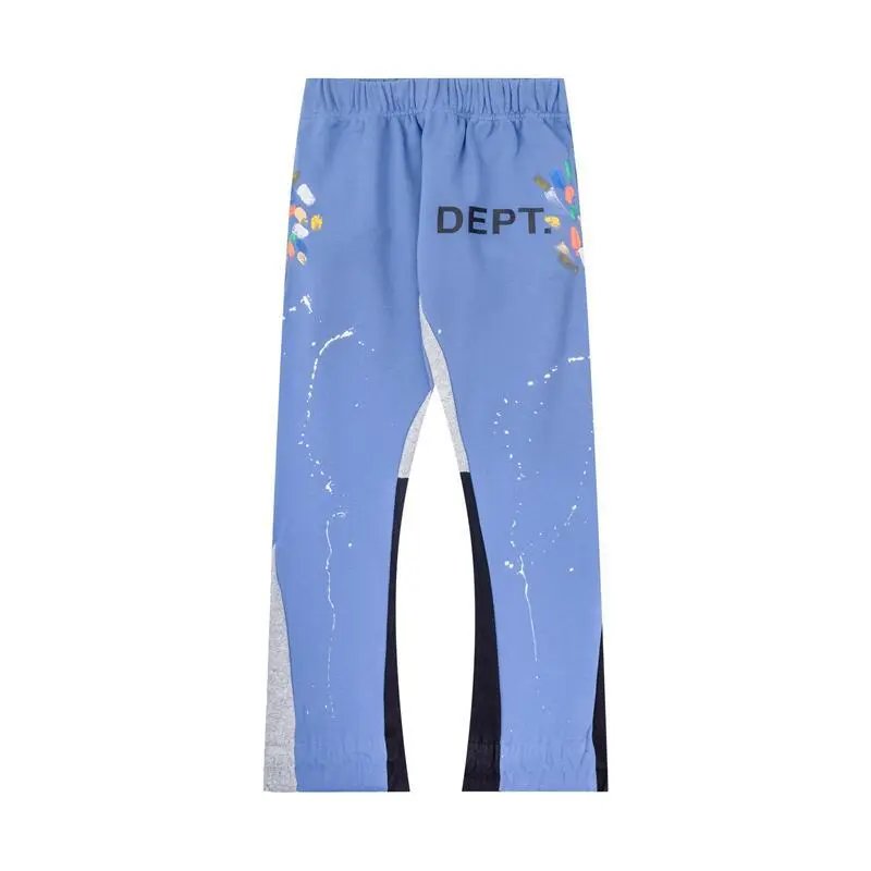 Hand-Painted Graffiti Retro Patchwork Sweatpants photo 4