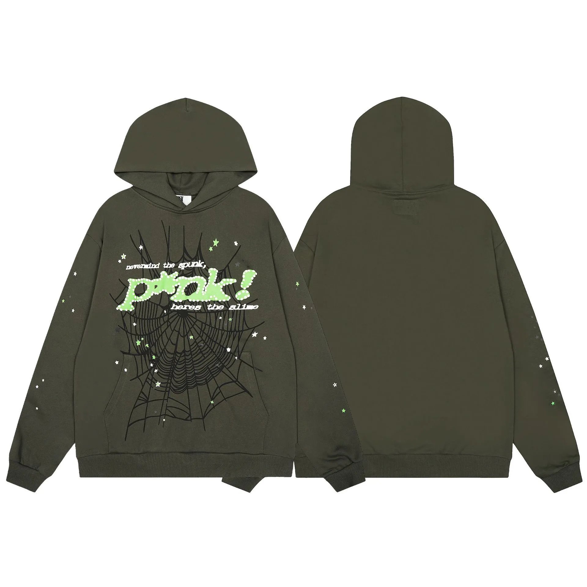 Spider Web Print Hoodie photo 7