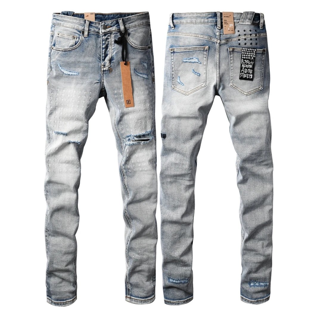 Men's Distressed Stretch Jeans photo 4
