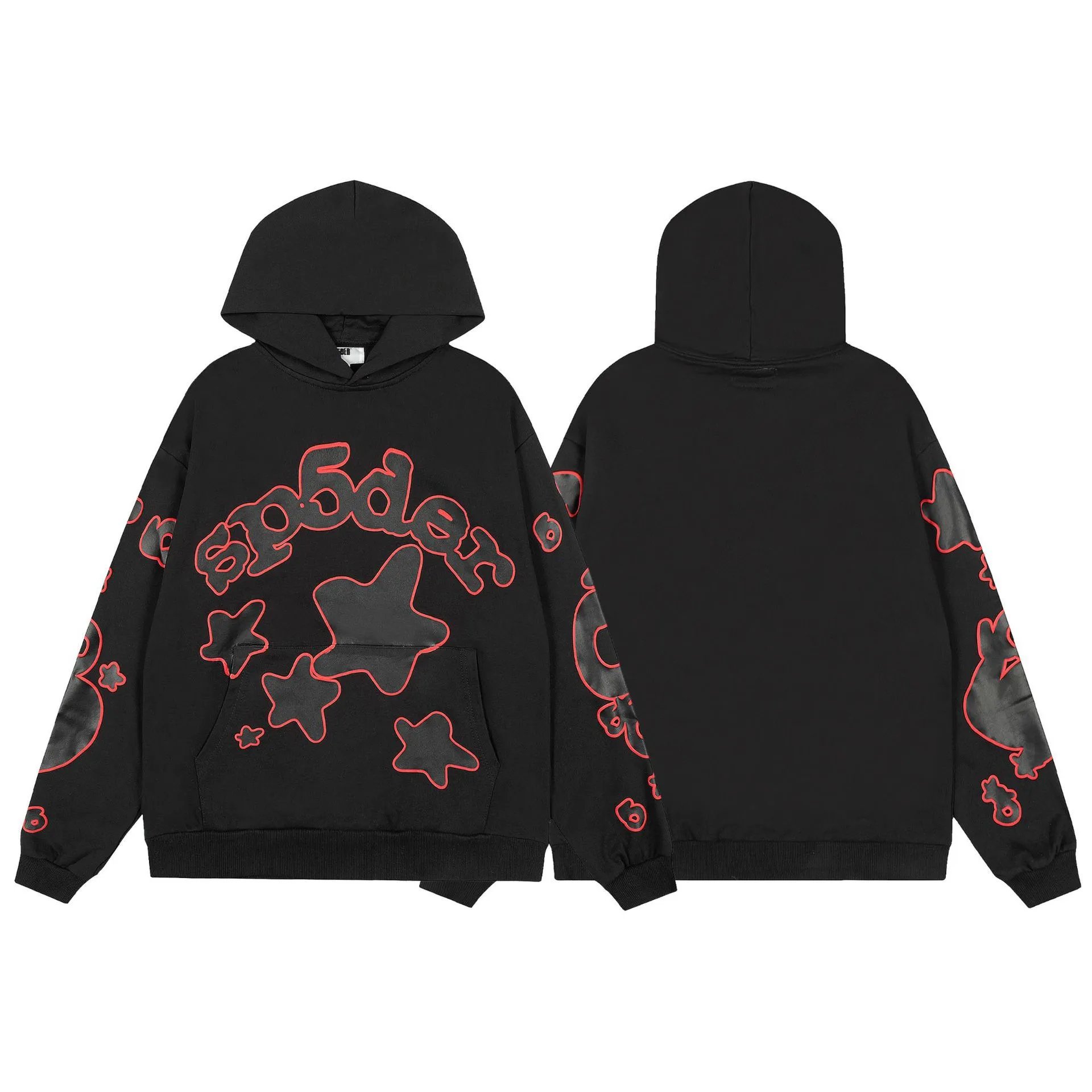 Spider Web Print Hoodie photo 8