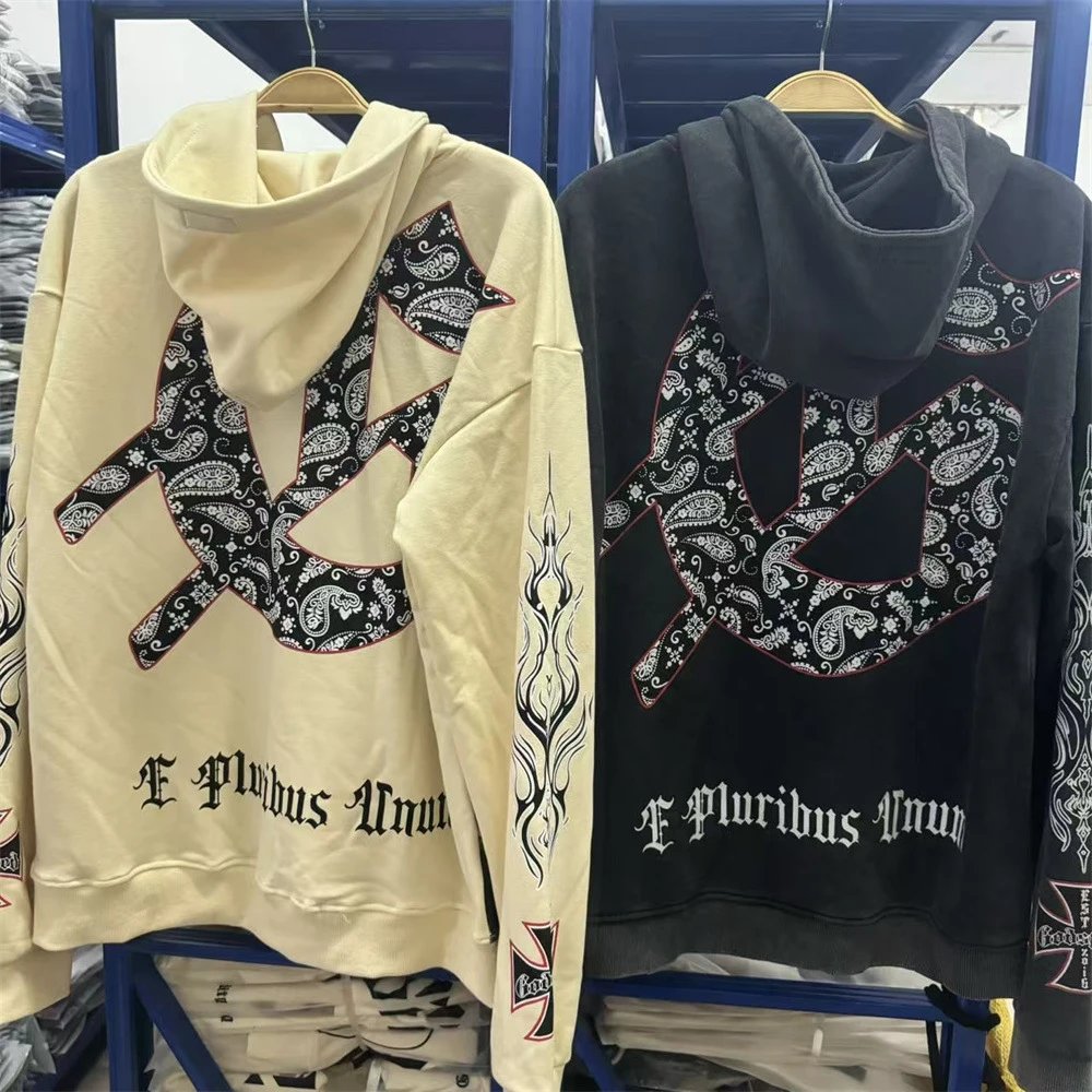 Godspeed Out Of Many, One Distressed Graphic Hoodie - 19