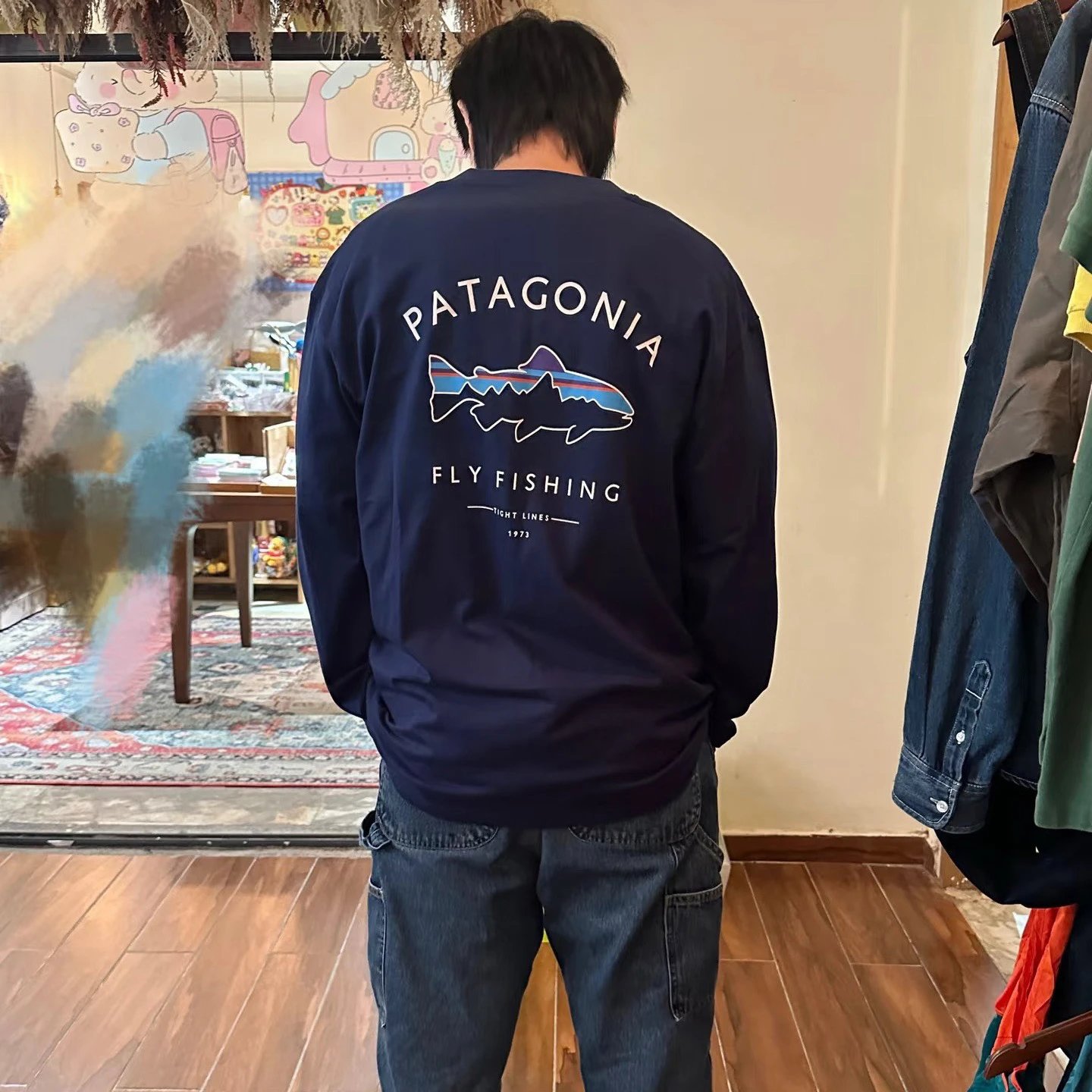 Flying Fish Environmental Theme Long Sleeve T-Shirt photo 8