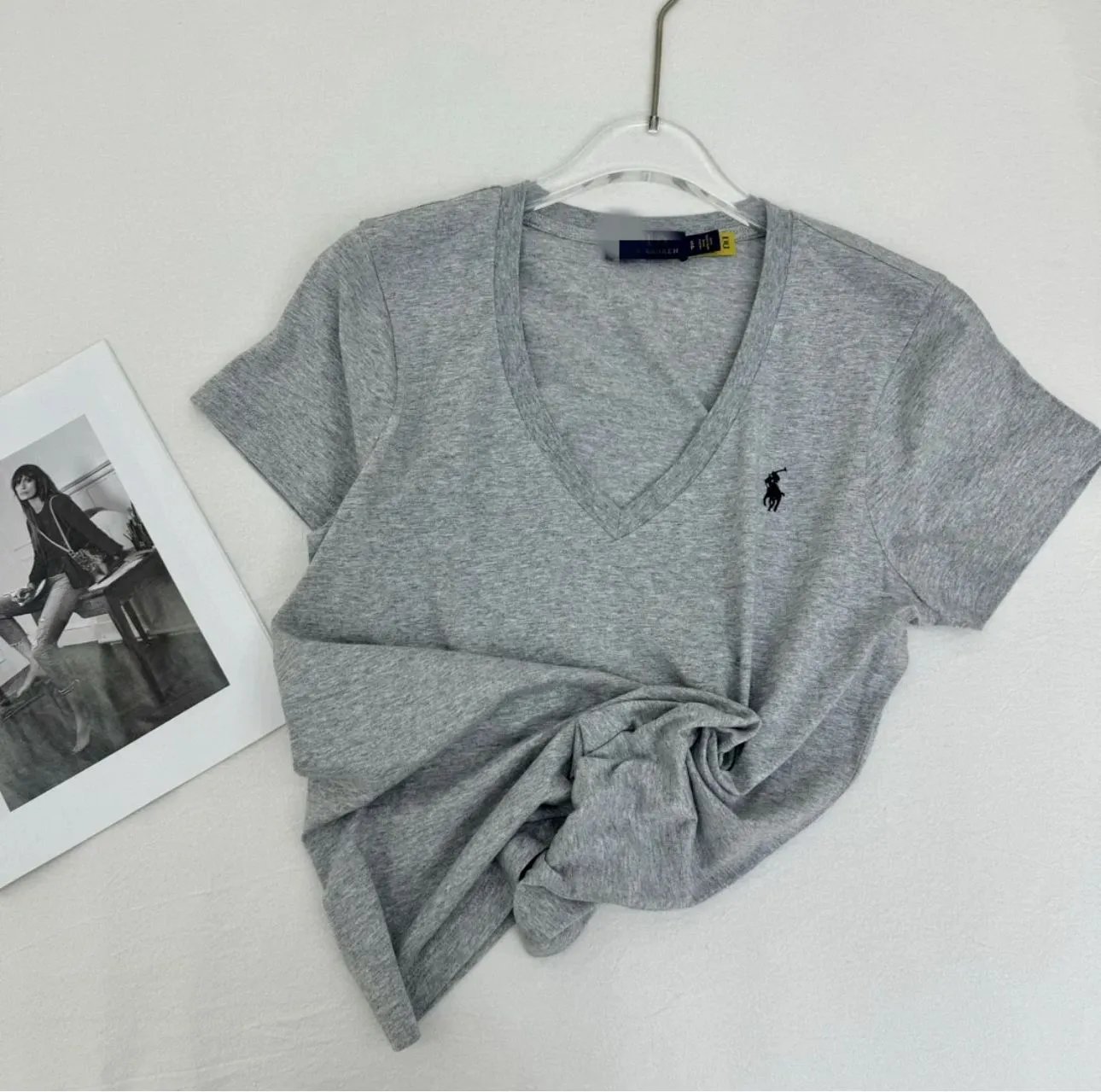 Ralph Lauren V-Neck Cotton T-Shirt photo 3