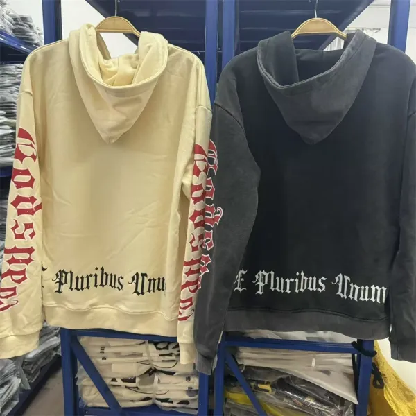 Godspeed Out Of Many, One Distressed Graphic Hoodie - 15