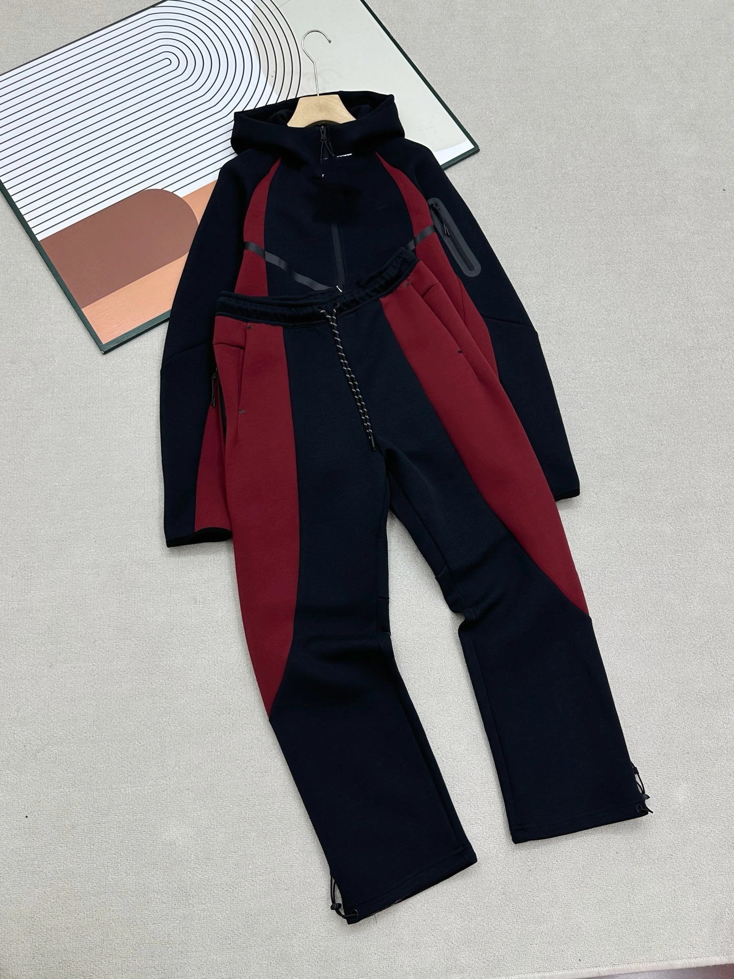 Colorblock Knit Track Jacket Set photo 4