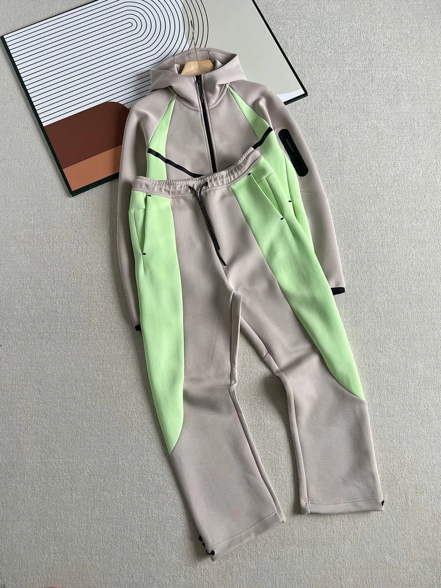 Colorblock Knit Track Jacket Set photo 6