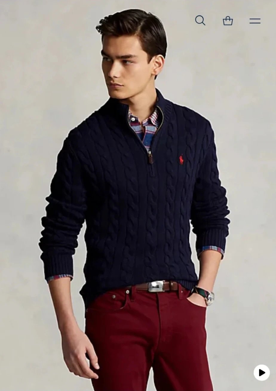 Ralph Lauren Half-Zip Knit Sweater photo 3