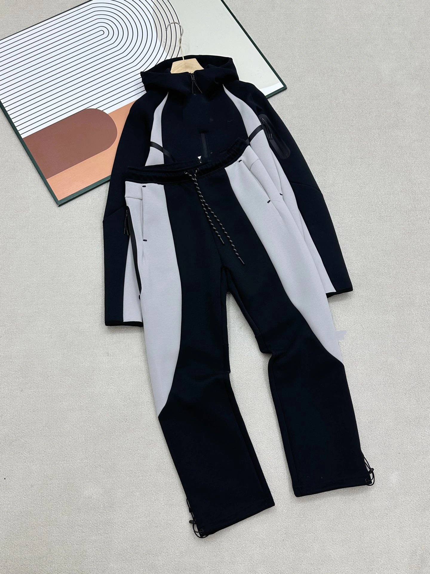 Colorblock Knit Track Jacket Set photo 5