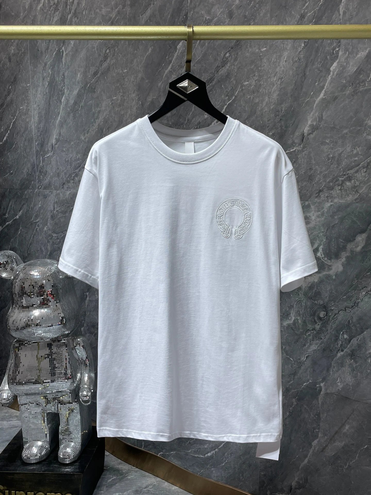 Heavy Embroidered Open-Work Short Sleeve T-Shirt photo 8