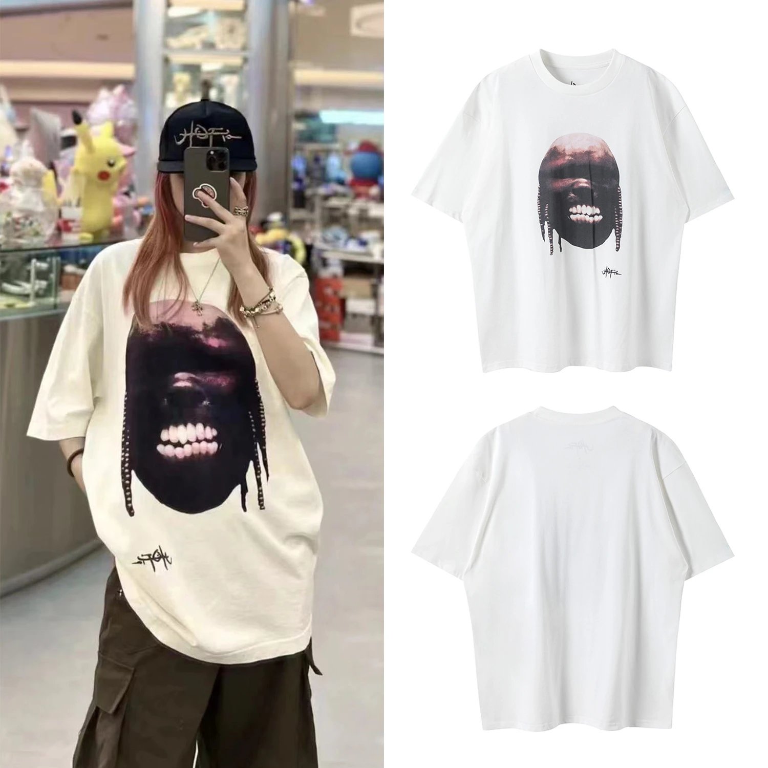 Collaborative Character Print T-Shirt photo 7