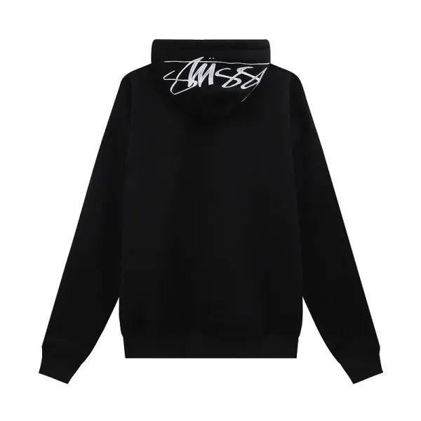 Stüssy Classic Script Hoodie Black - 1