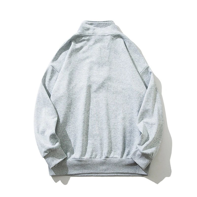 Letter Embroidered Half-Zip Hoodie photo 8
