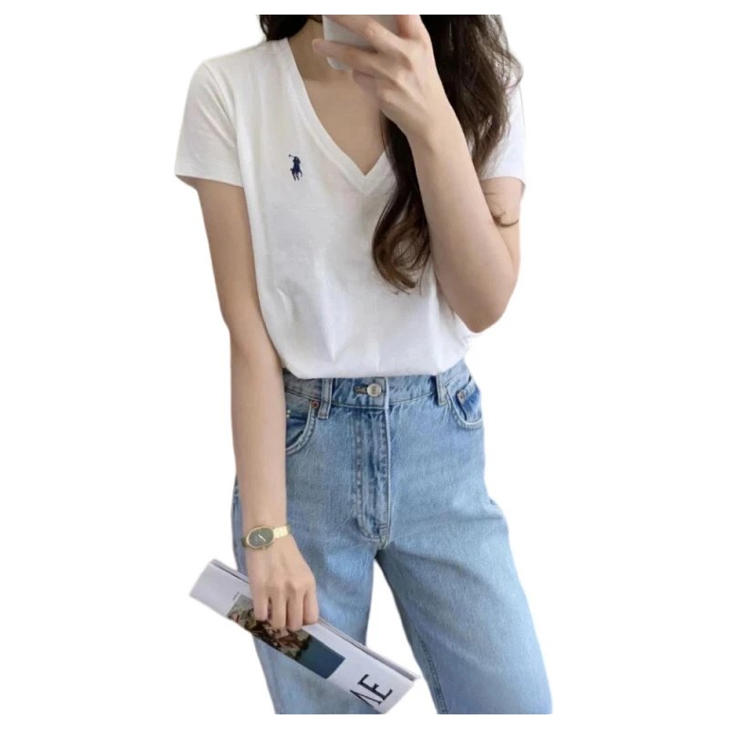 Ralph Lauren V-Neck Cotton T-Shirt photo 6