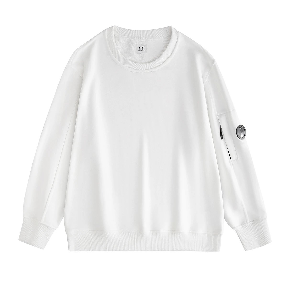 C.P. Company Crewneck Sweatshirt Slate Gray Hoodie - 5