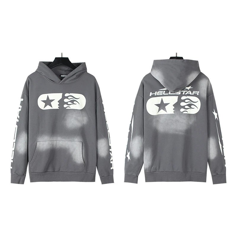 Ink Wash Distressed Hoodie and Sweatpants Set photo 2