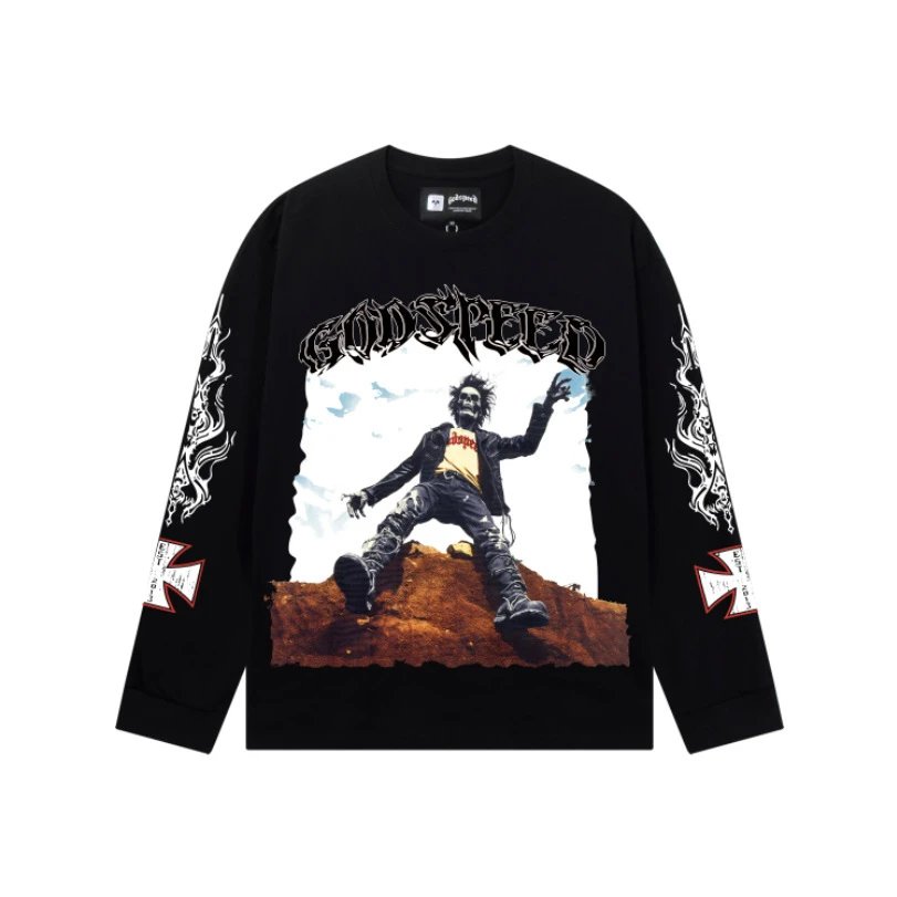 Skull Print Vintage Washed T-Shirt photo 6