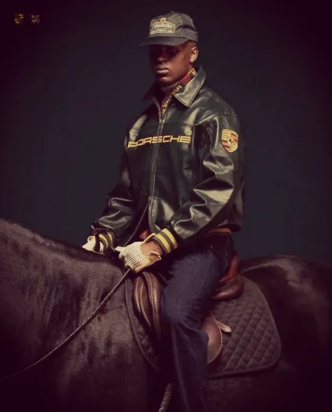 Design Porsche Leather Racing Jacket Green with Yellow Embroidery Leather Jacket - 15
