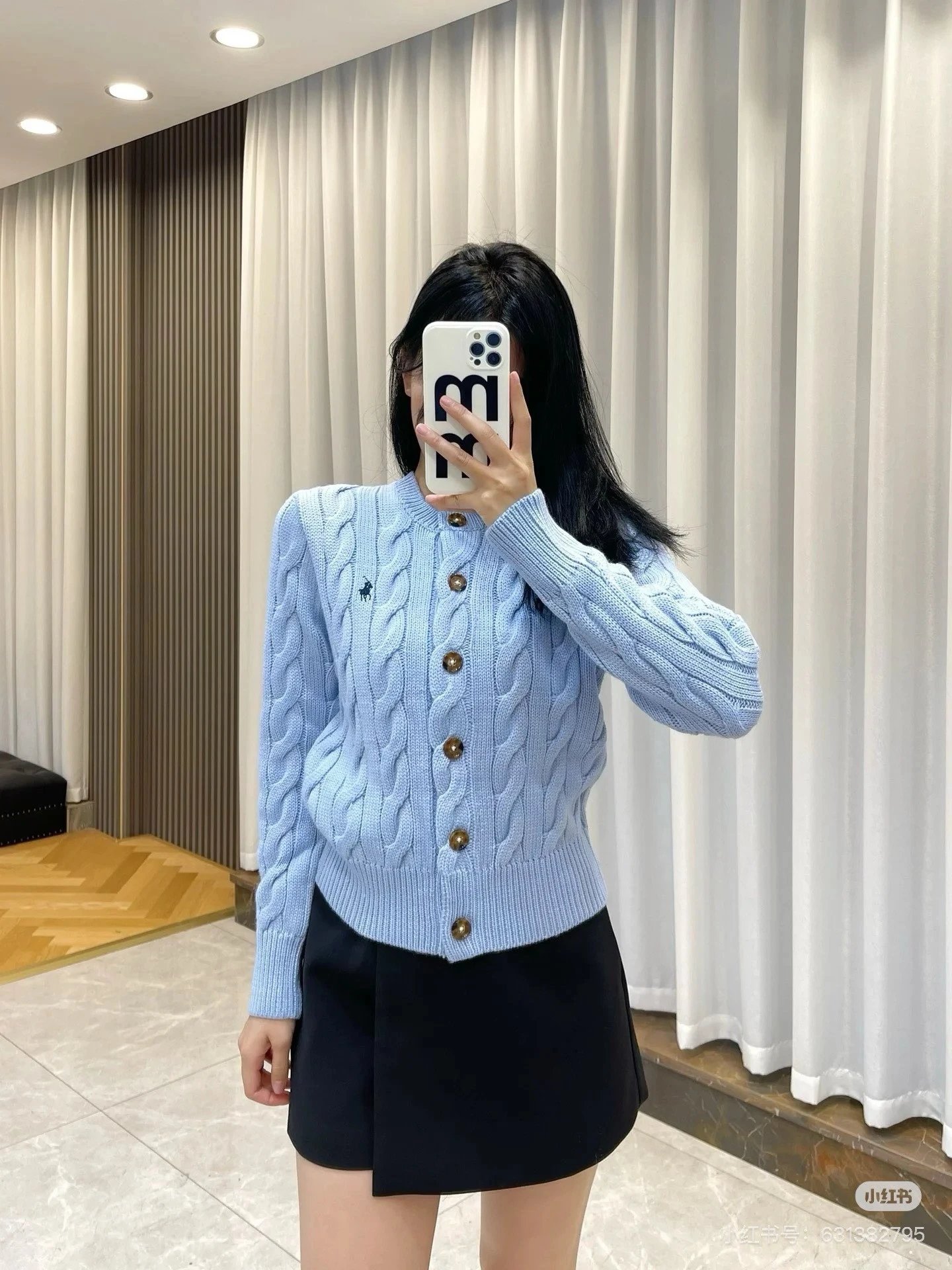 Classic Cable Knit Cardigan photo 5
