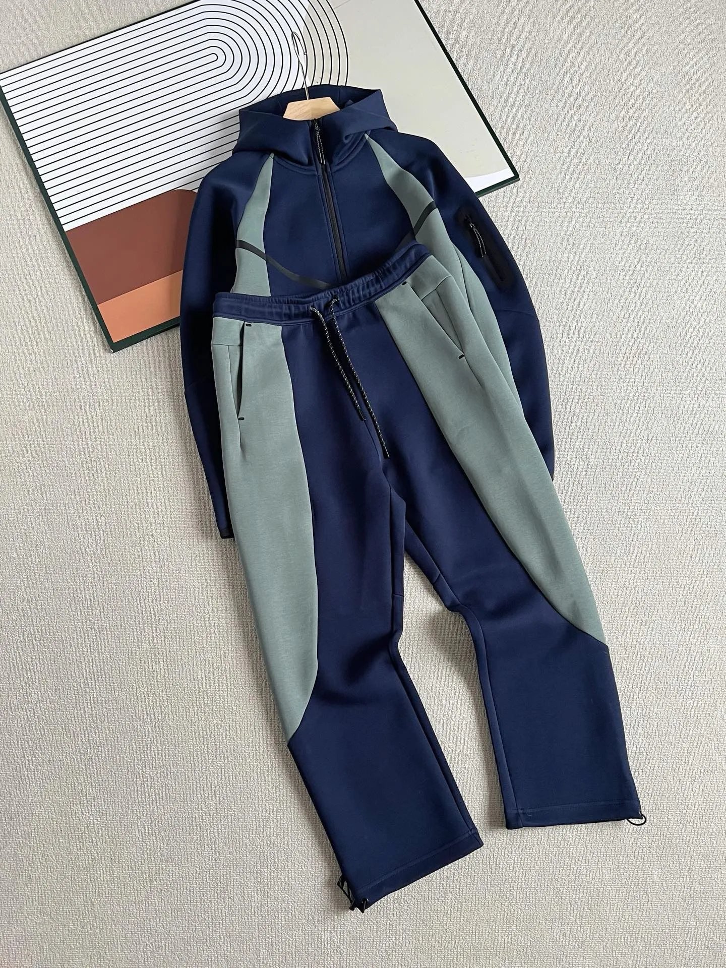 Colorblock Knit Track Jacket Set photo 7