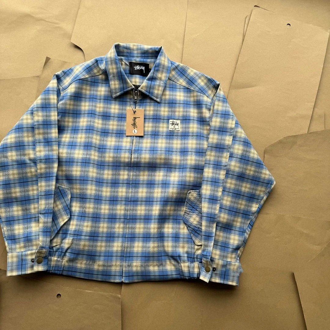 Blue Plaid Coach Jacket photo 2