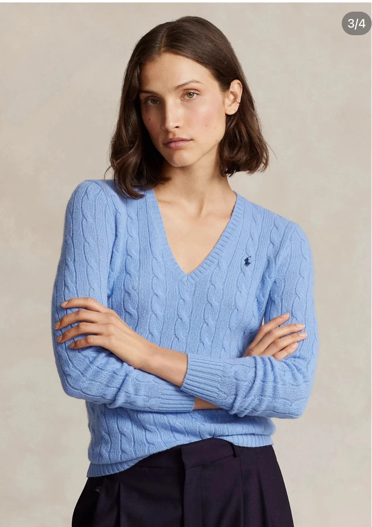 Ralph Lauren Women's V-Neck Knit Sweater photo 8
