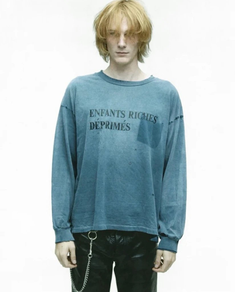 Distressed Pocket Long Sleeve Tee photo 4