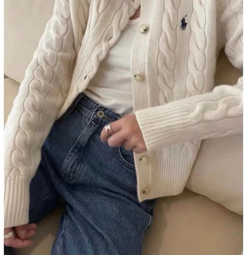 Classic Cable Knit Cardigan photo 6