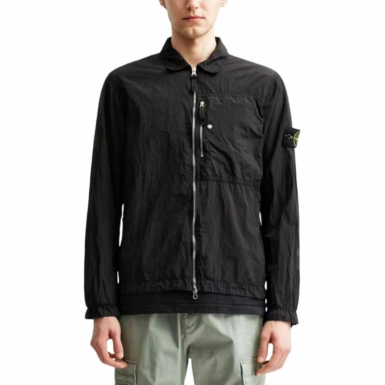 Utility Thin Shirt Jacket with Metal Nylon Pockets photo 6