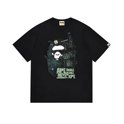 thumbnail for Cross-border supply of double yarn 240g men's and women's casual short-sleeved T-shirts for men and women