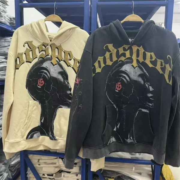 Godspeed Out Of Many, One Distressed Graphic Hoodie - 6