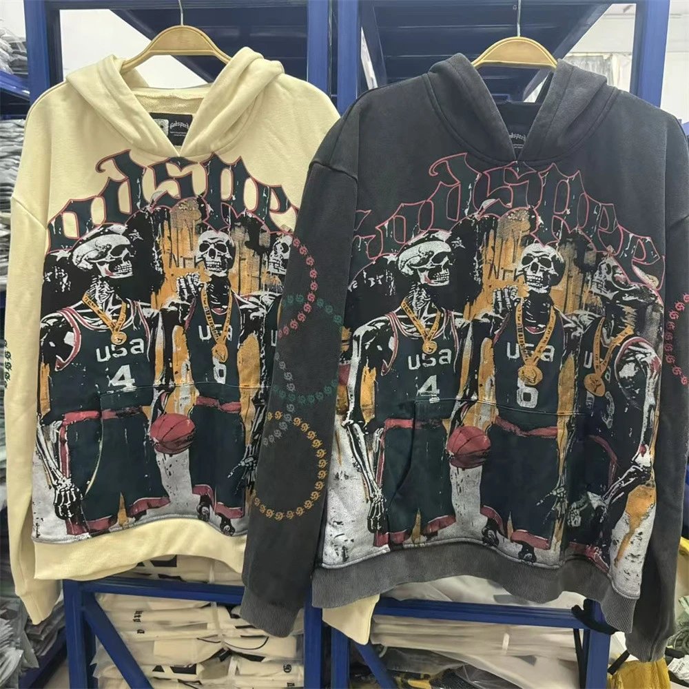Godspeed Out Of Many, One Distressed Graphic Hoodie - 8