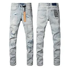 Philipp Plein Jeans Light Wash Distressed Denim Jeans - 6