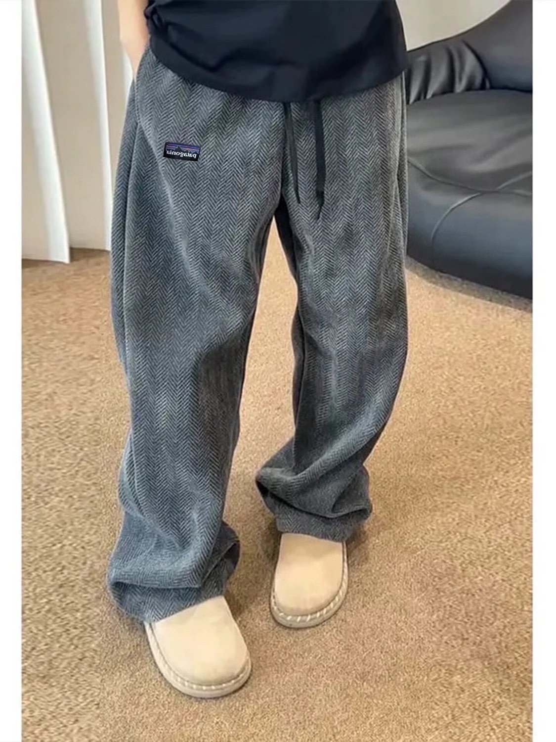 Texture Wide Leg Sweatpants photo 7
