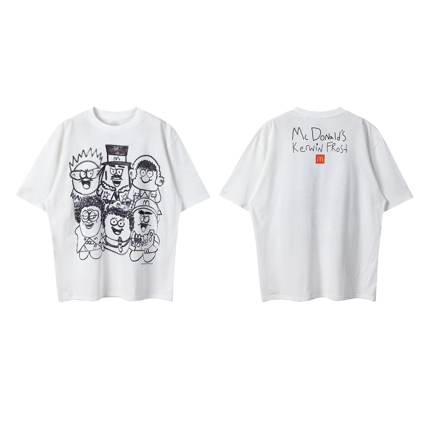 Collaborative Character Print T-Shirt photo 4