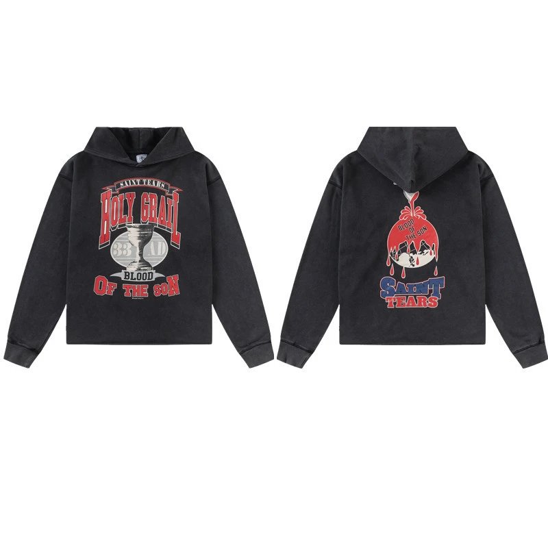 Distressed Character Hoodie Unisex photo 3