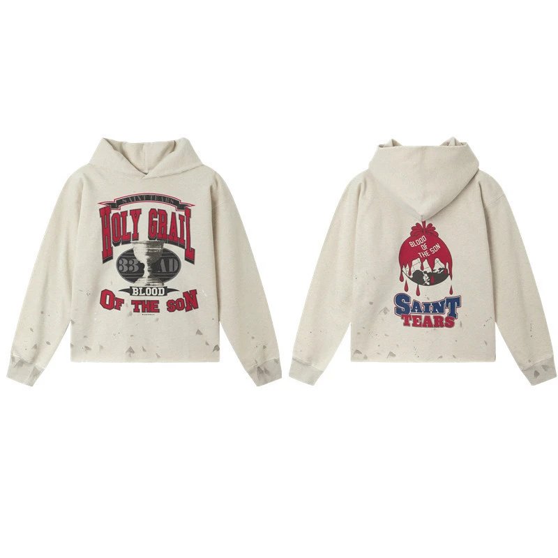 Distressed Character Hoodie Unisex photo 5
