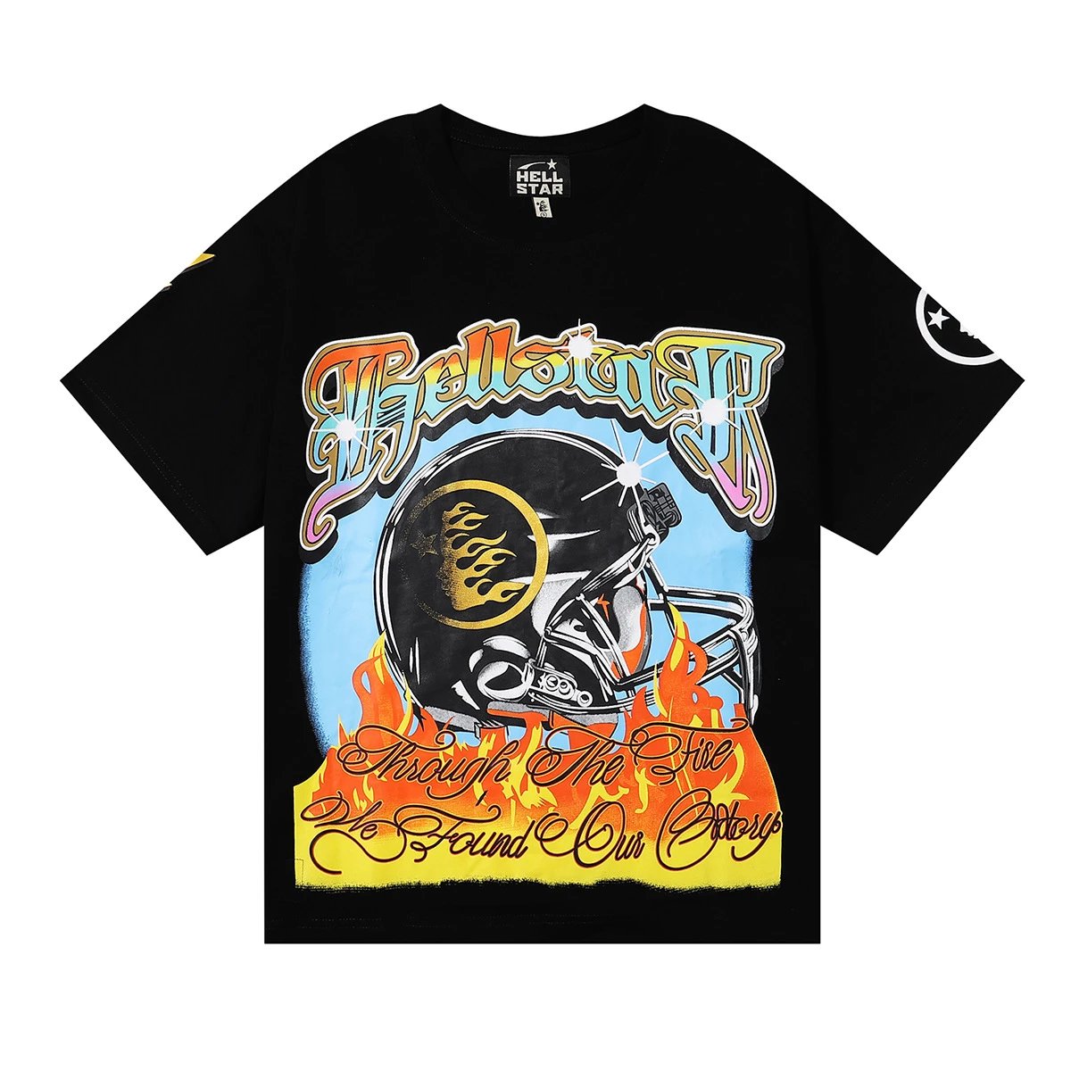 American Helmet Sequin Print T-Shirt photo 6