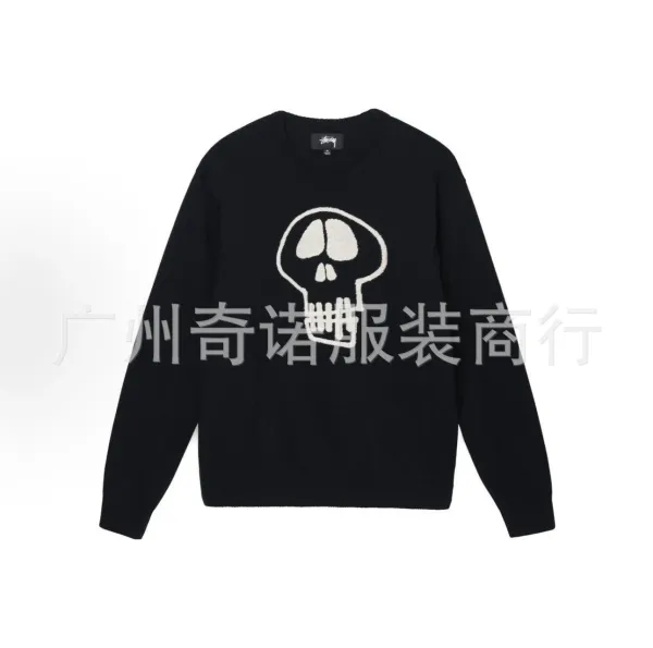 Stüssy Skull Knit Sweater Black - 1