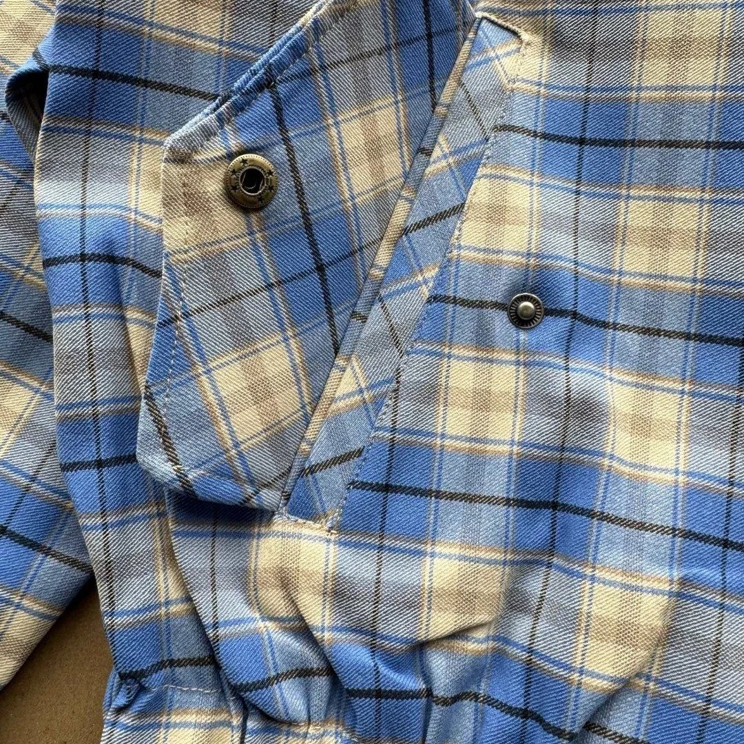 Blue Plaid Coach Jacket photo 4
