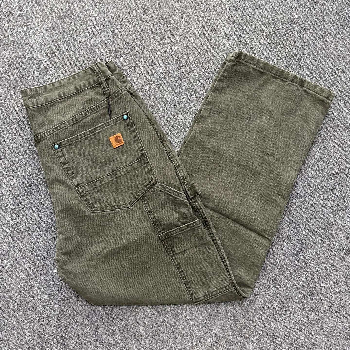 Distressed Work Jeans photo 4