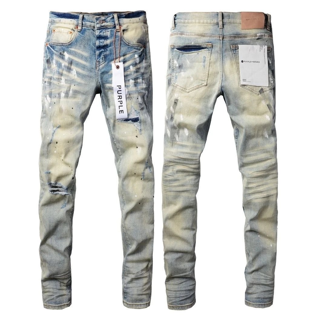 Ripped Slim Elastic Denim Jeans photo 6