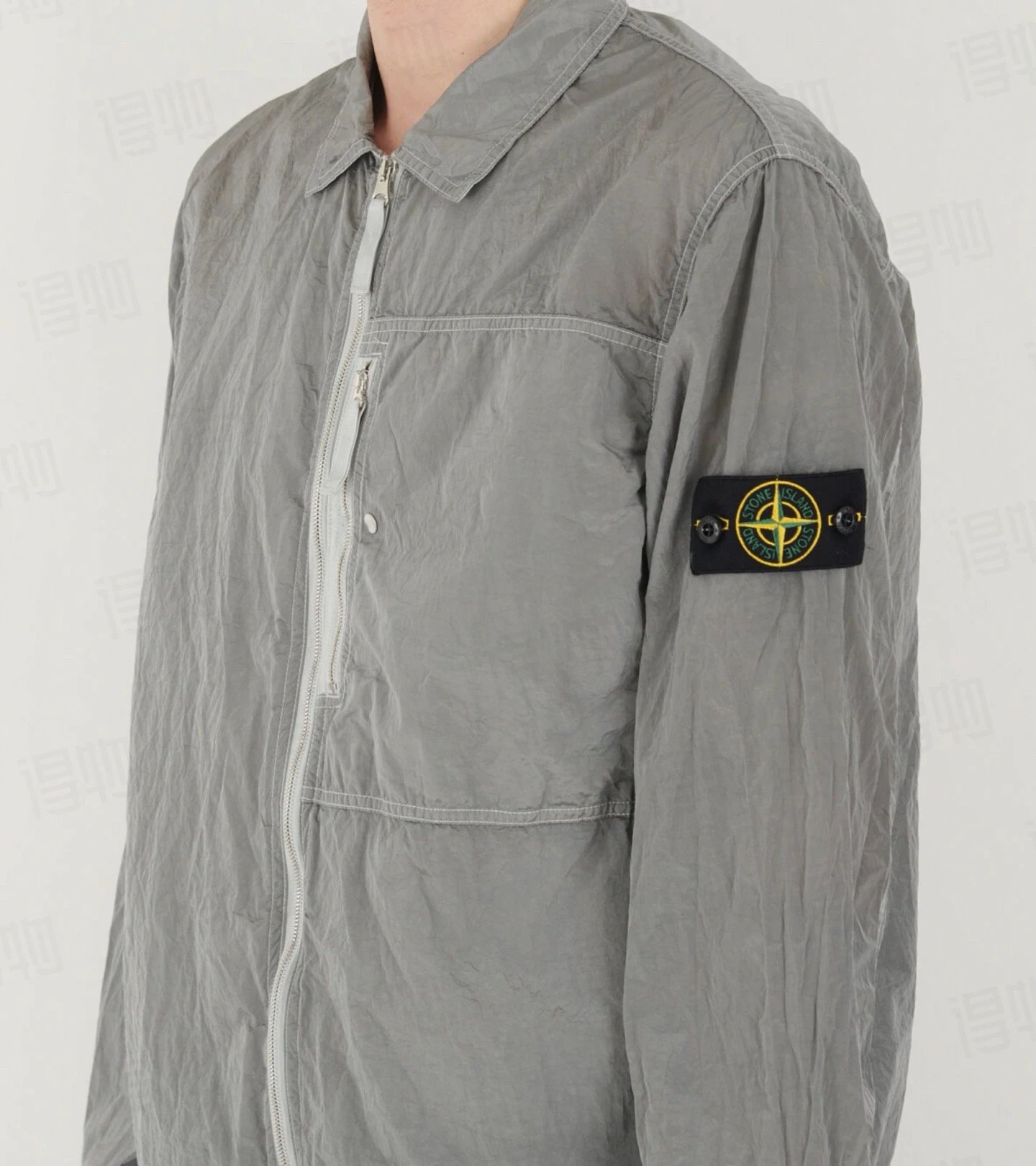 Utility Thin Shirt Jacket with Metal Nylon Pockets photo 3